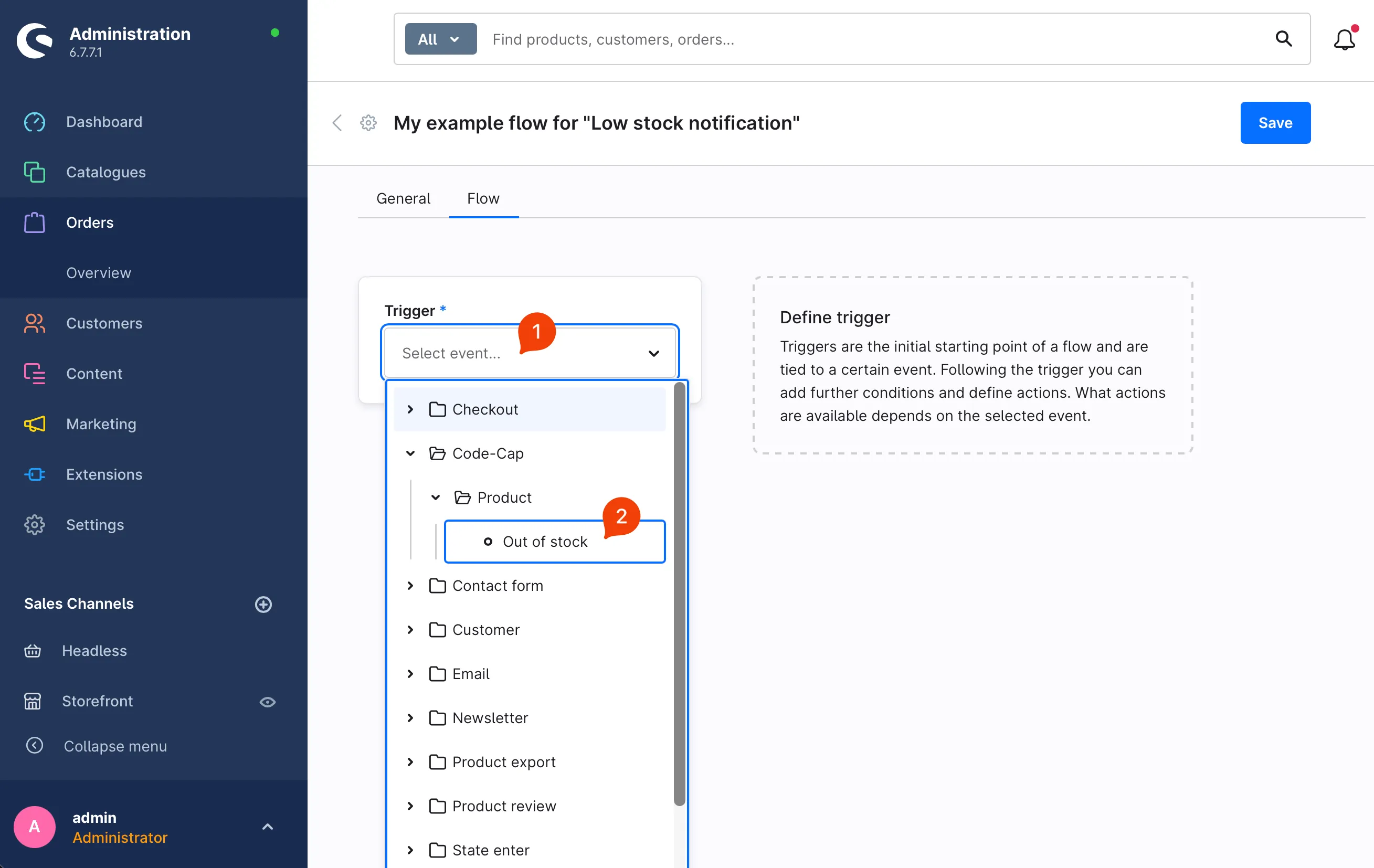 Schritt 3: Auslöser auswählen